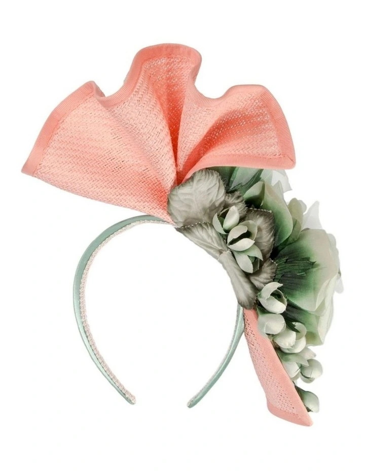 Coral and Mint Fascinator by Fillies Collection S315CRMI image 6
