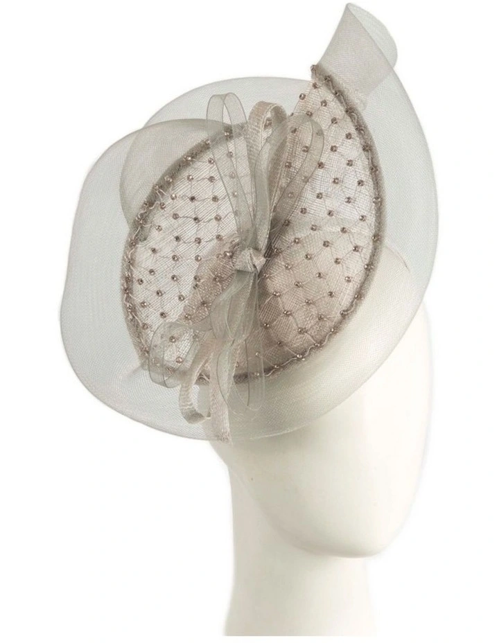 Max Alexander silver racing fascinator MA971S image 2