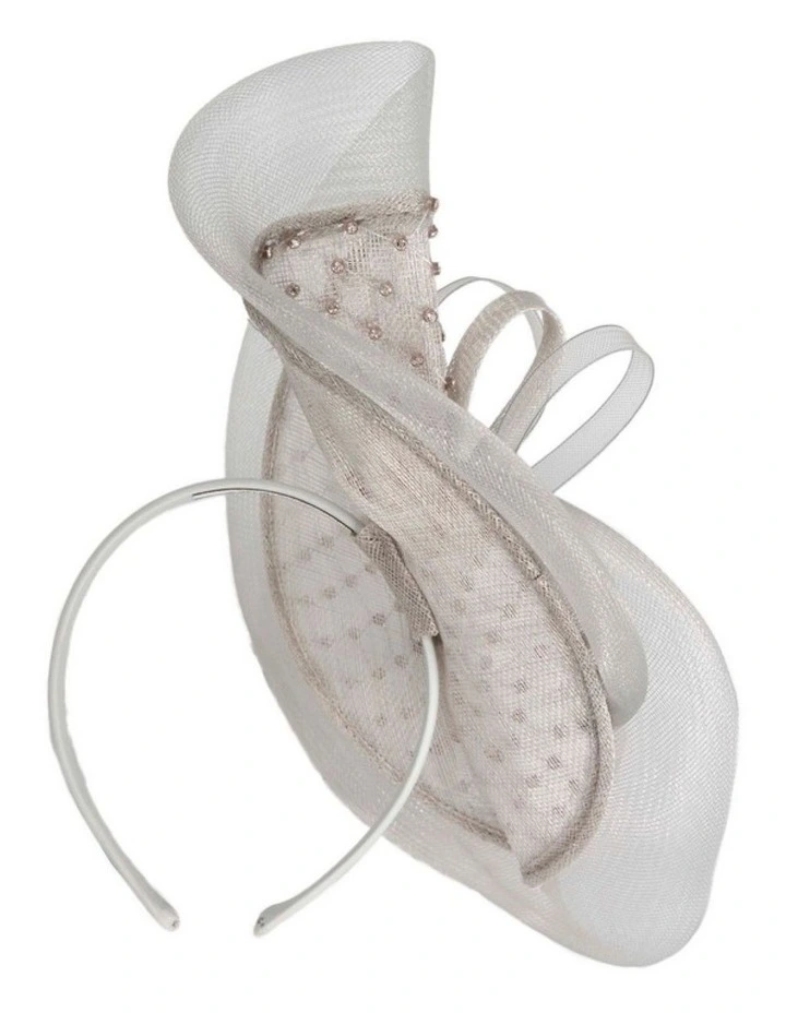Max Alexander silver racing fascinator MA971S image 4