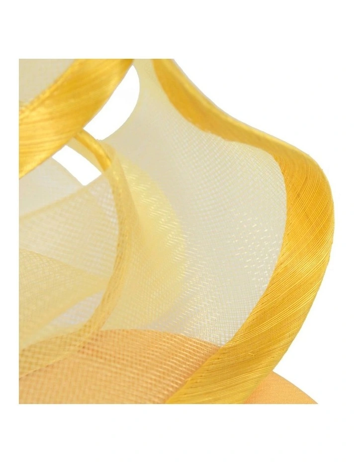 Bespoke yellow racing fascinator by Fillies Collection S253Y image 3