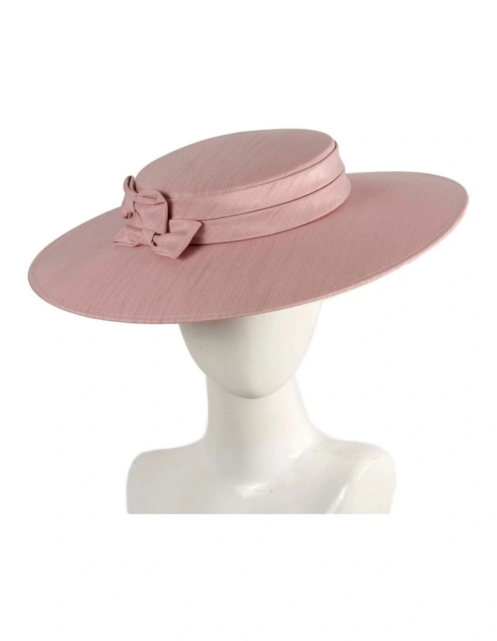 Max Alexander Dusty Pink Boater Hat MA1016DP image 2