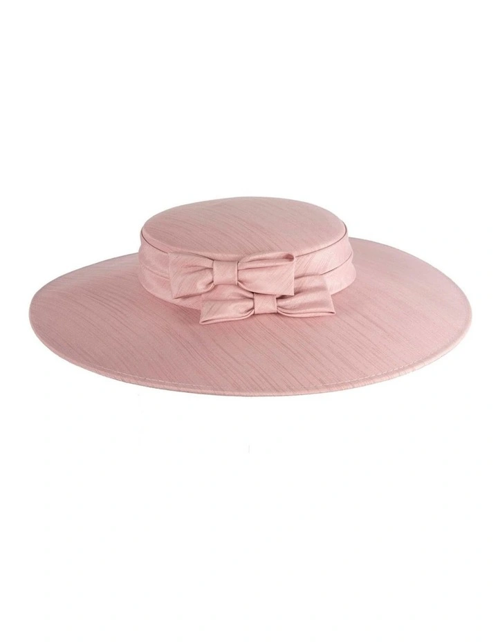 Max Alexander Dusty Pink Boater Hat MA1016DP image 4