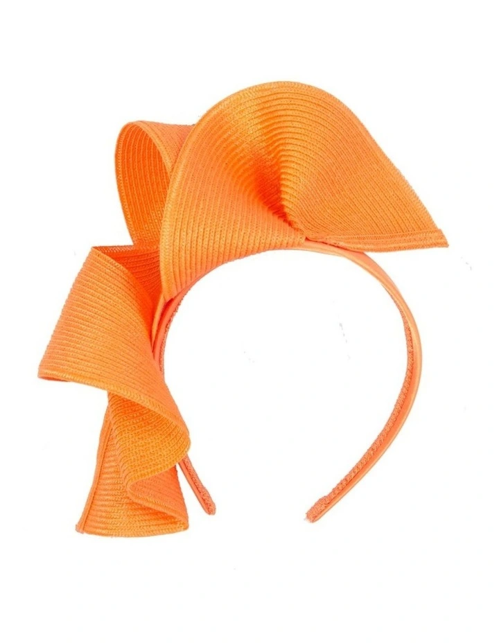 Max Alexander Large Orange Wave Racing Fascinator MA955OR image 1