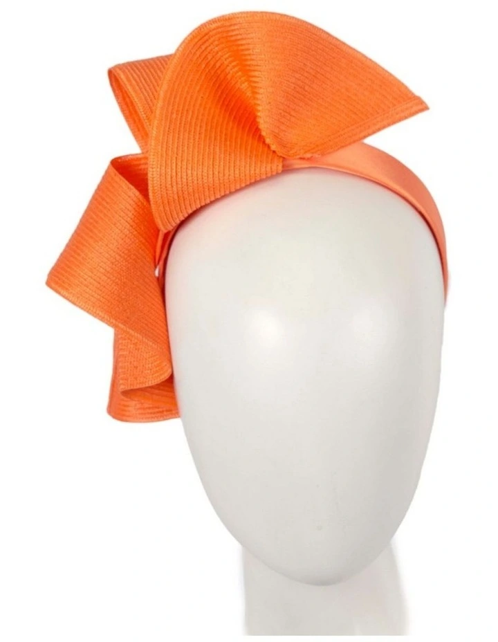 Max Alexander Large Orange Wave Racing Fascinator MA955OR image 2