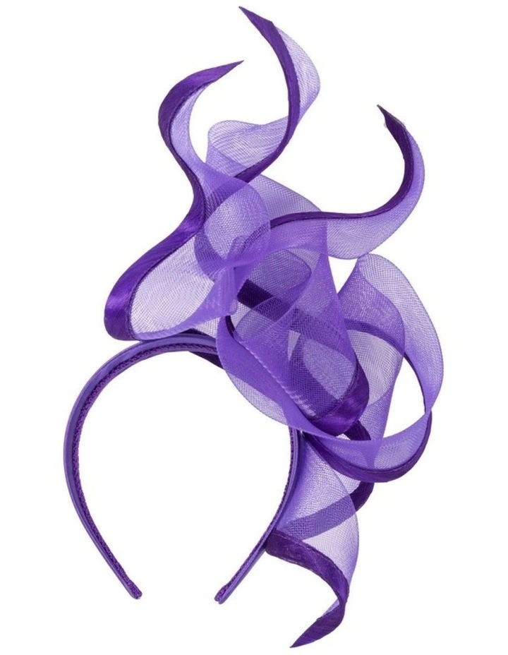 Bespoke purple racing fascinator by Fillies Collection S253PR image 4
