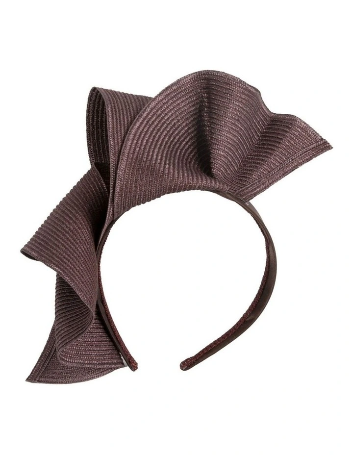 Max Alexander large chocolate wave racing fascinator MA955CH image 1