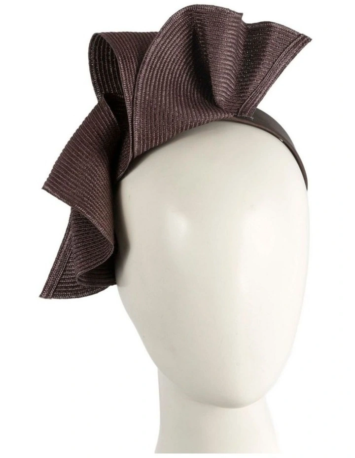 Max Alexander large chocolate wave racing fascinator MA955CH image 2