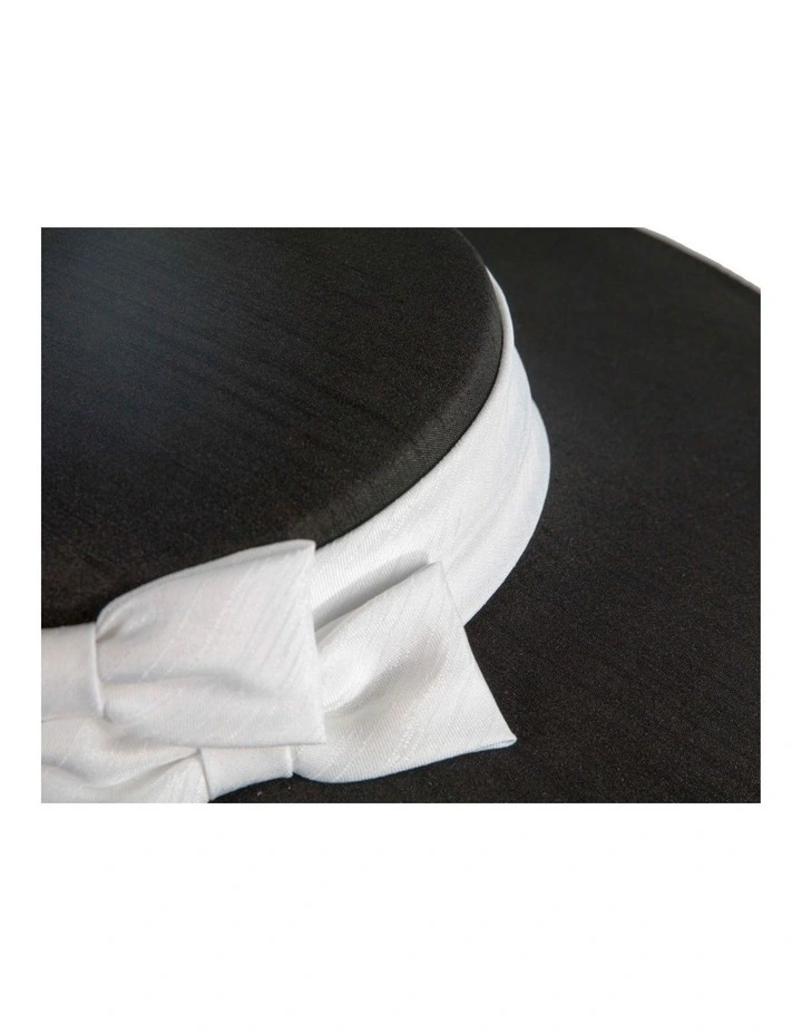 Max Alexander MA1016BW Black & White Boater Hat for Women image 5