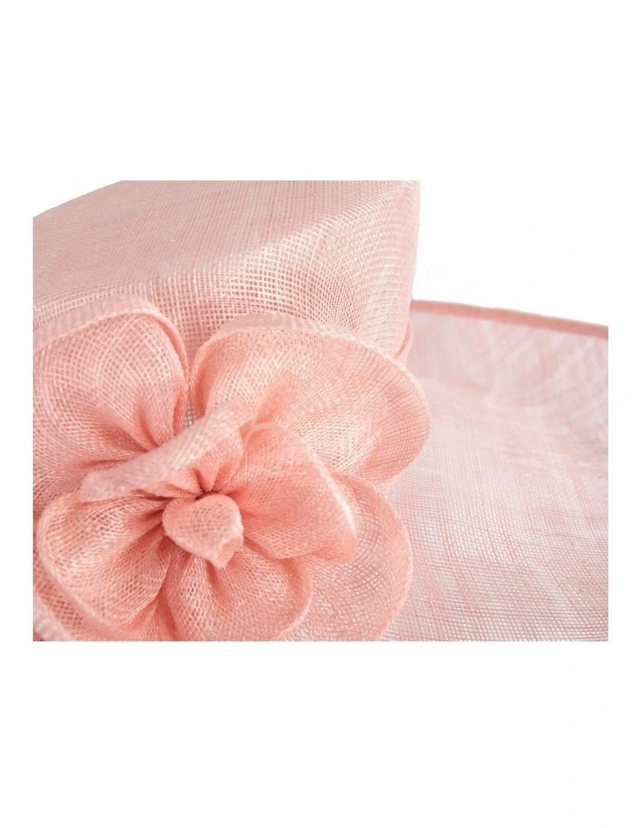 Max Alexander pink wide-brim sinamay racing hat MA992PI image 5