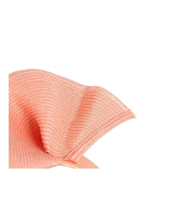 Max Alexander large coral wave racing fascinator MA955CR image 3