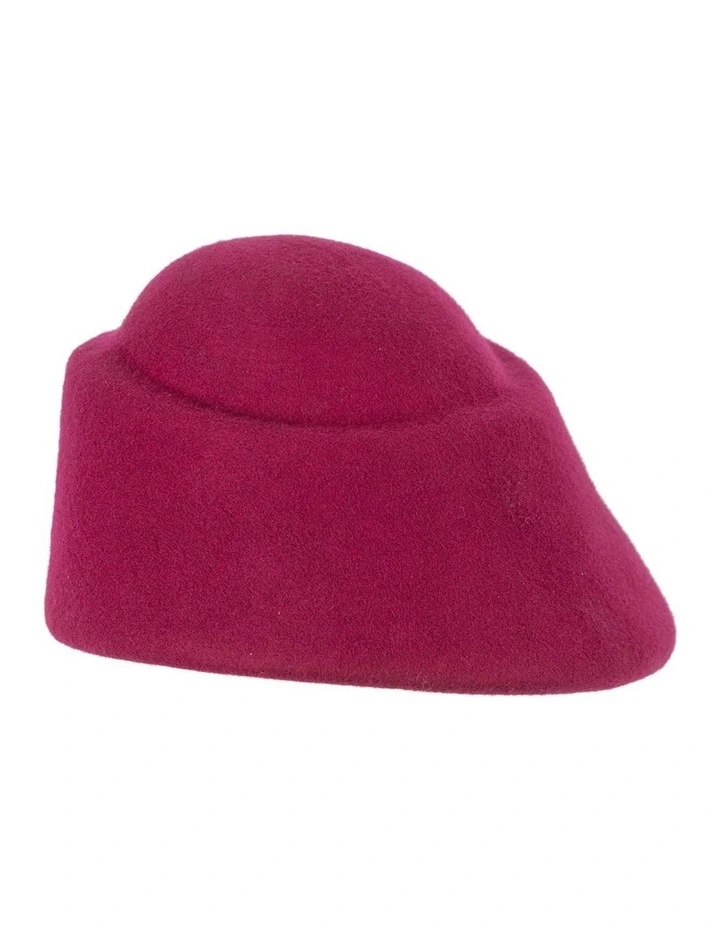 Max Alexander ladies fuchsia winter felt racing hat J317F image 3