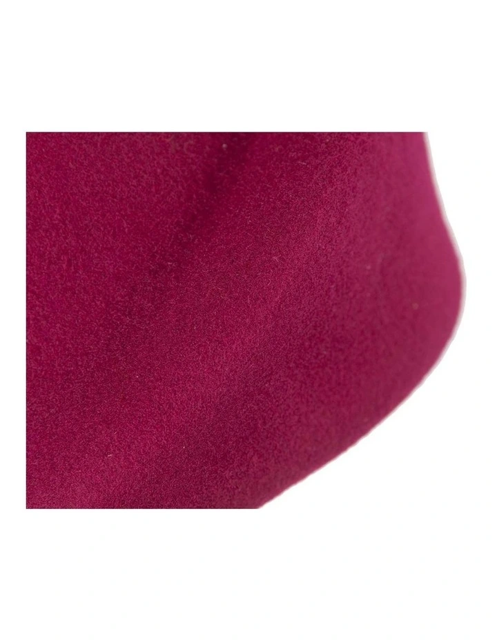 Max Alexander ladies fuchsia winter felt racing hat J317F image 4