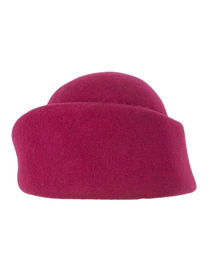 Max Alexander ladies fuchsia winter felt racing hat J317F image 5