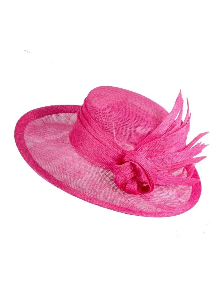 Max Alexander fuchsia sinamay racing hat MA991F image 3