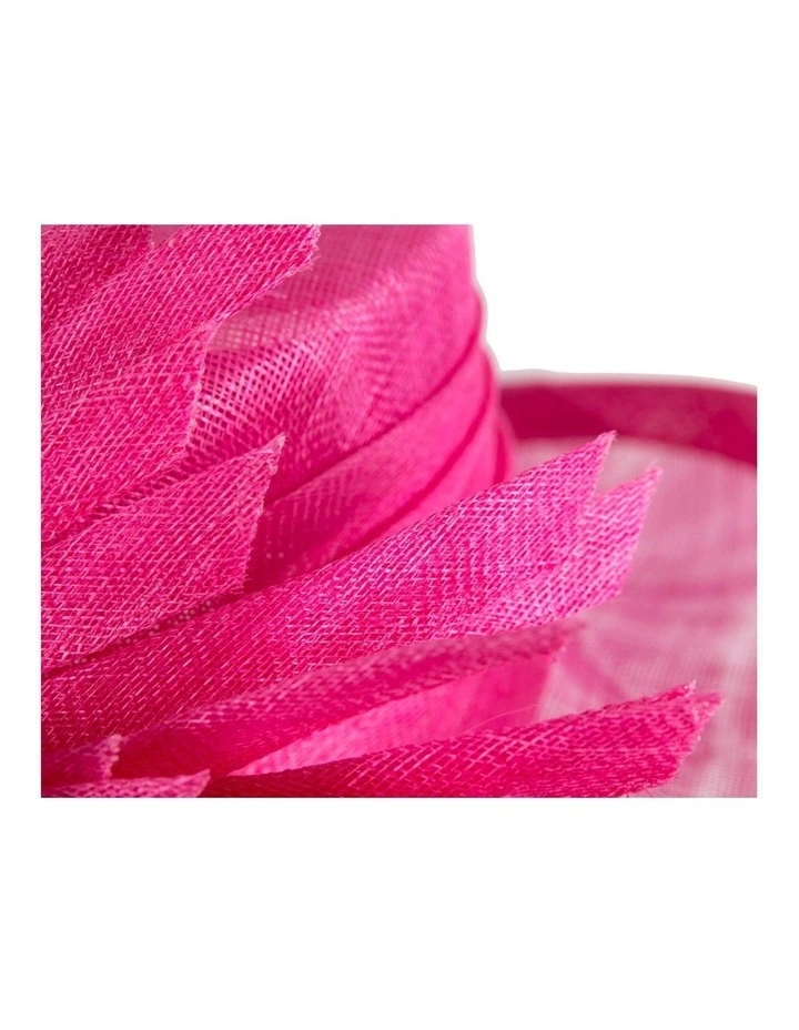 Max Alexander fuchsia sinamay racing hat MA991F image 5