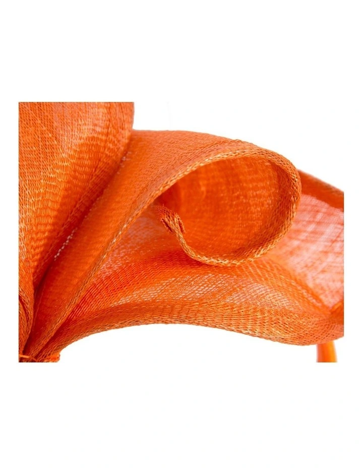 Max Alexander orange sinamay flame racing fascinator MA938OR image 3