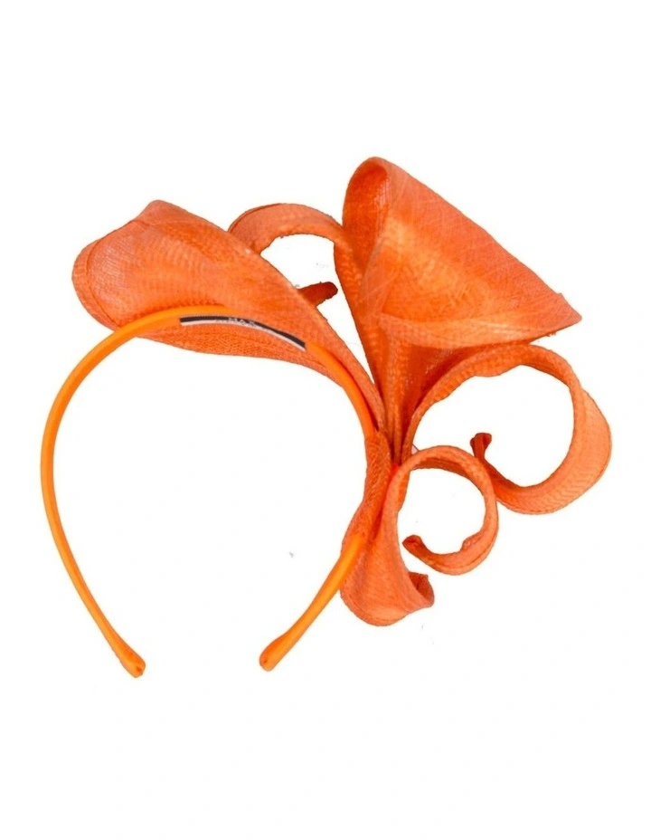 Max Alexander orange sinamay flame racing fascinator MA938OR image 4