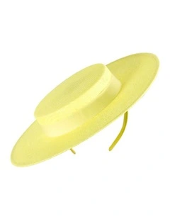 Max Alexander Fluro Yellow Boater Hat MA977FY