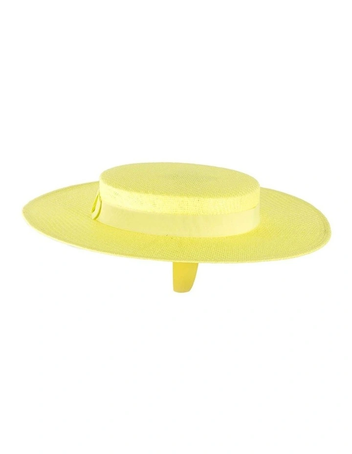 Max Alexander Fluro Yellow Boater Hat MA977FY image 3