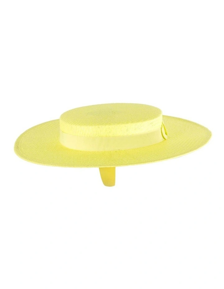 Max Alexander Fluro Yellow Boater Hat MA977FY image 5