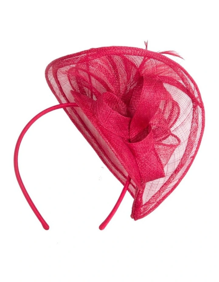 Max Alexander Red Sinamay Racing Fascinator MA954R image 4