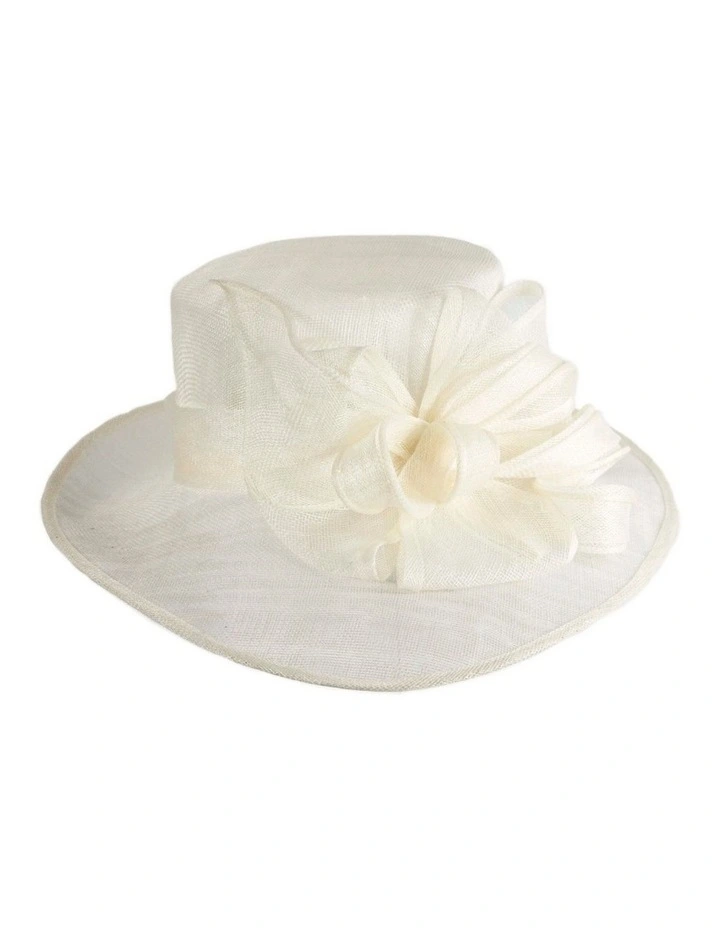 Max Alexander cream sinamay ladies racing hat MA993C image 4