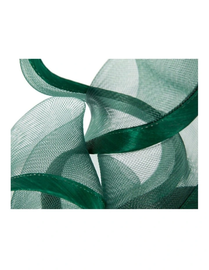 Bespoke dark green racing fascinator by Fillies Collection S253DGR image 3