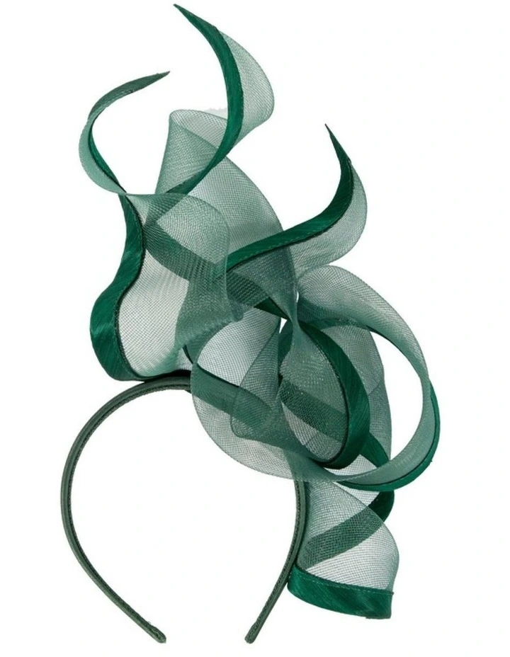 Bespoke dark green racing fascinator by Fillies Collection S253DGR image 4