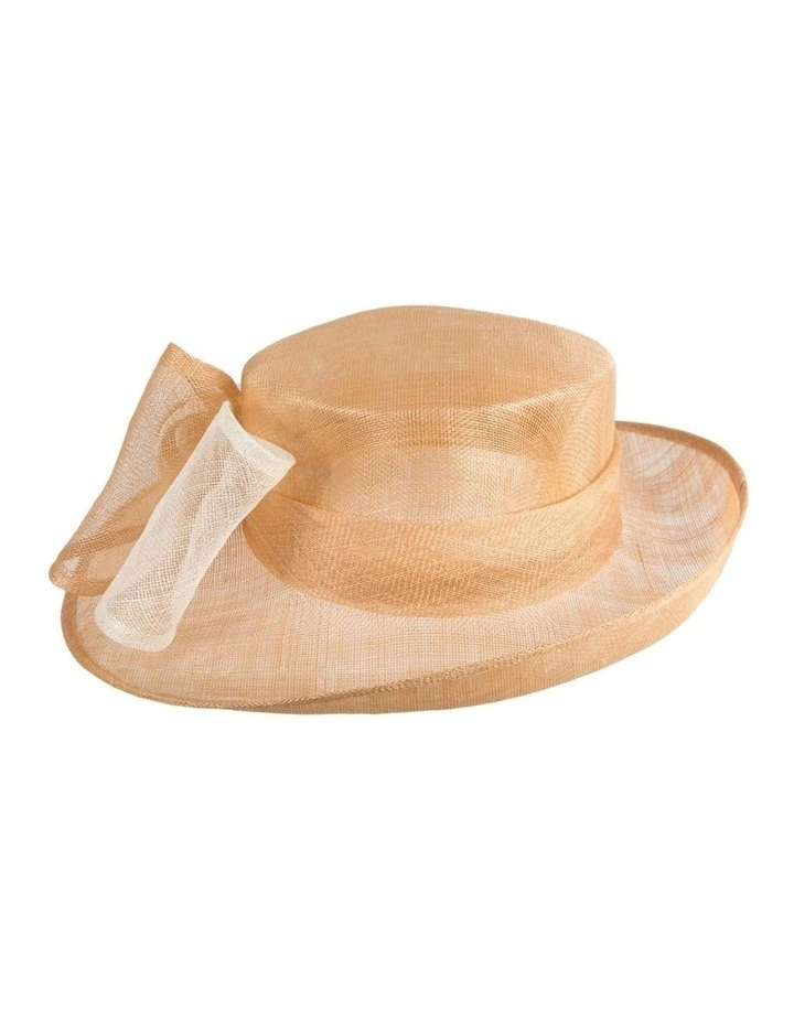Max Alexander nude and cream sinamay racing hat MA994NUC image 3