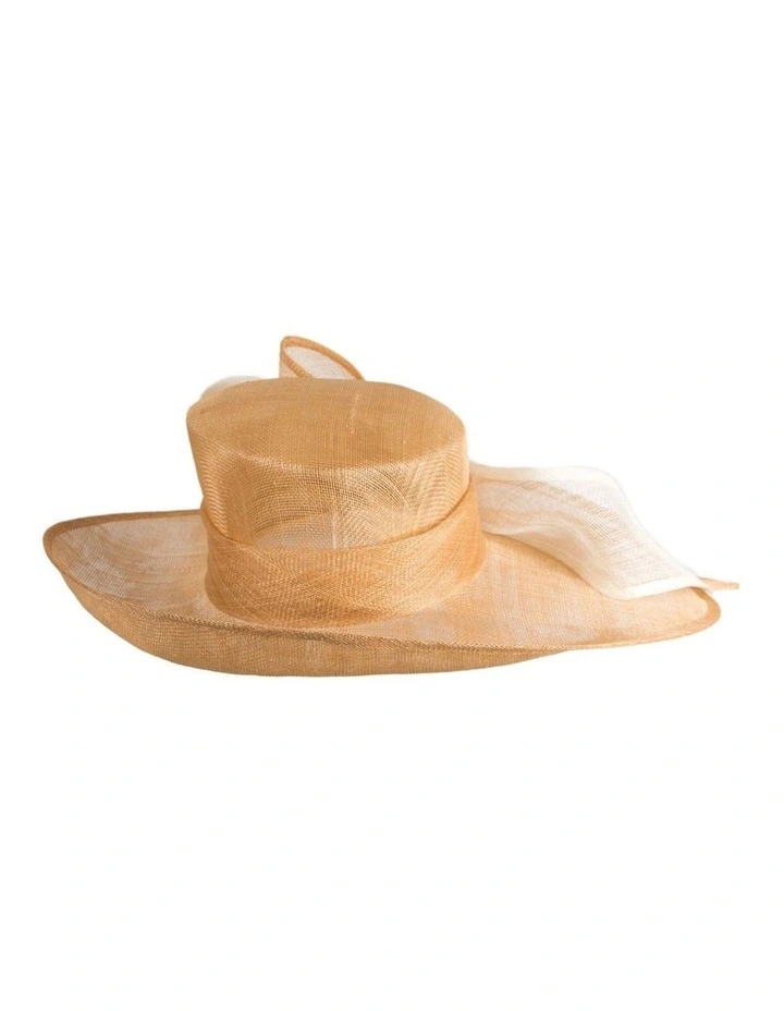 Max Alexander nude and cream sinamay racing hat MA994NUC image 6