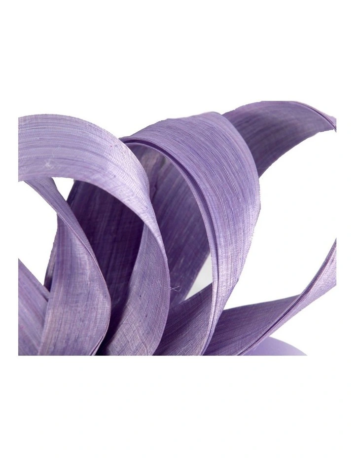 Fillies Collection lilac silk abaca loops racing fascinator S344LI image 3