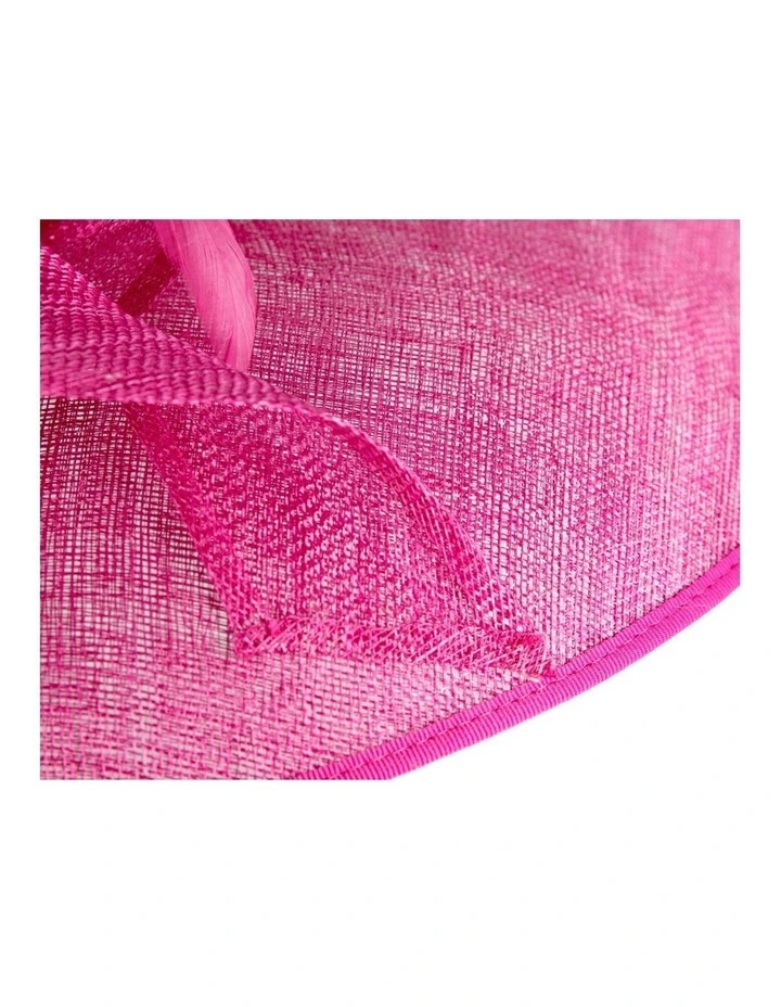 Max Alexander large fuchsia sinamay racing hat MA988F image 5