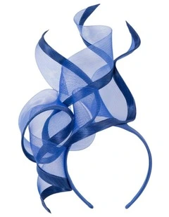Bespoke royal blue racing fascinator by Fillies Collection S253RB