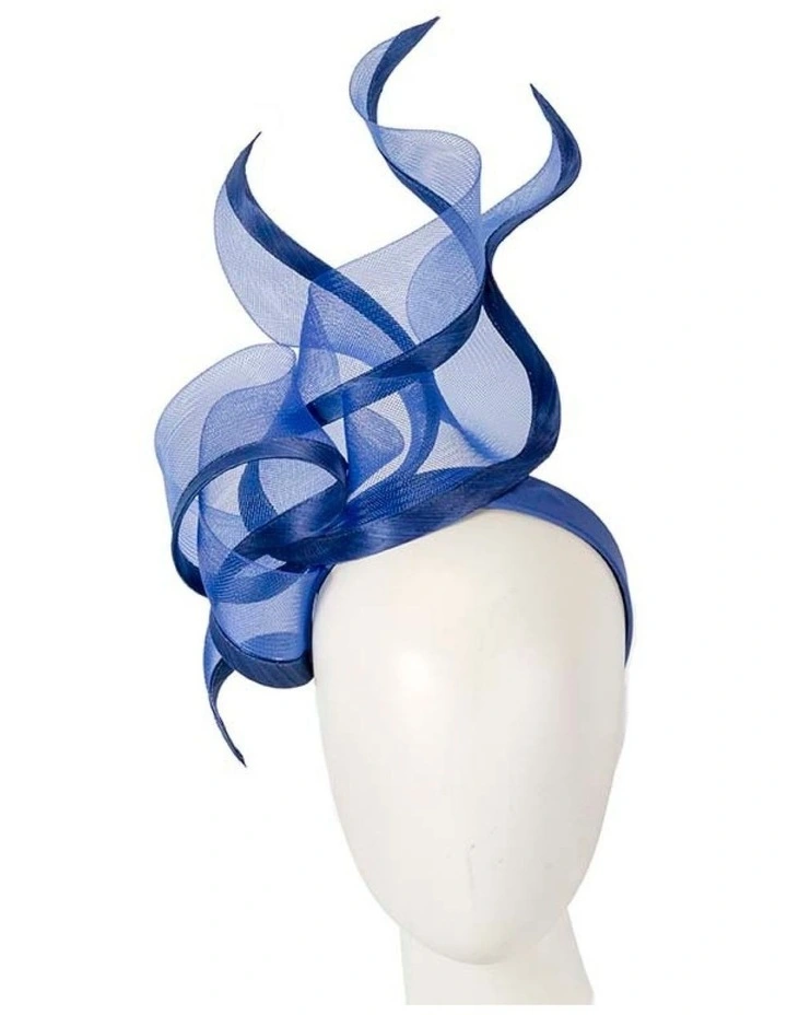 Bespoke royal blue racing fascinator by Fillies Collection S253RB image 2