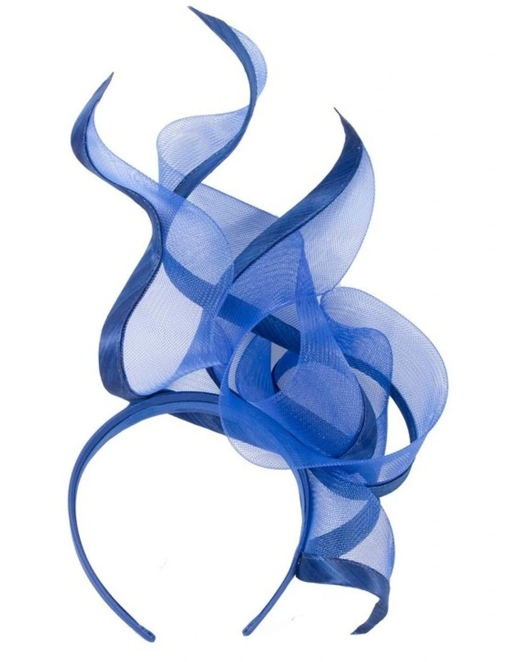 Bespoke royal blue racing fascinator by Fillies Collection S253RB image 4