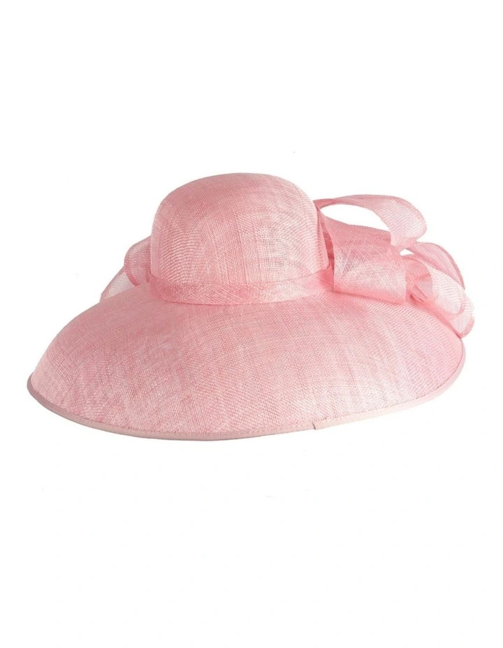 Large pink sinamay racing hat by Max Alexander MA988PI image 3