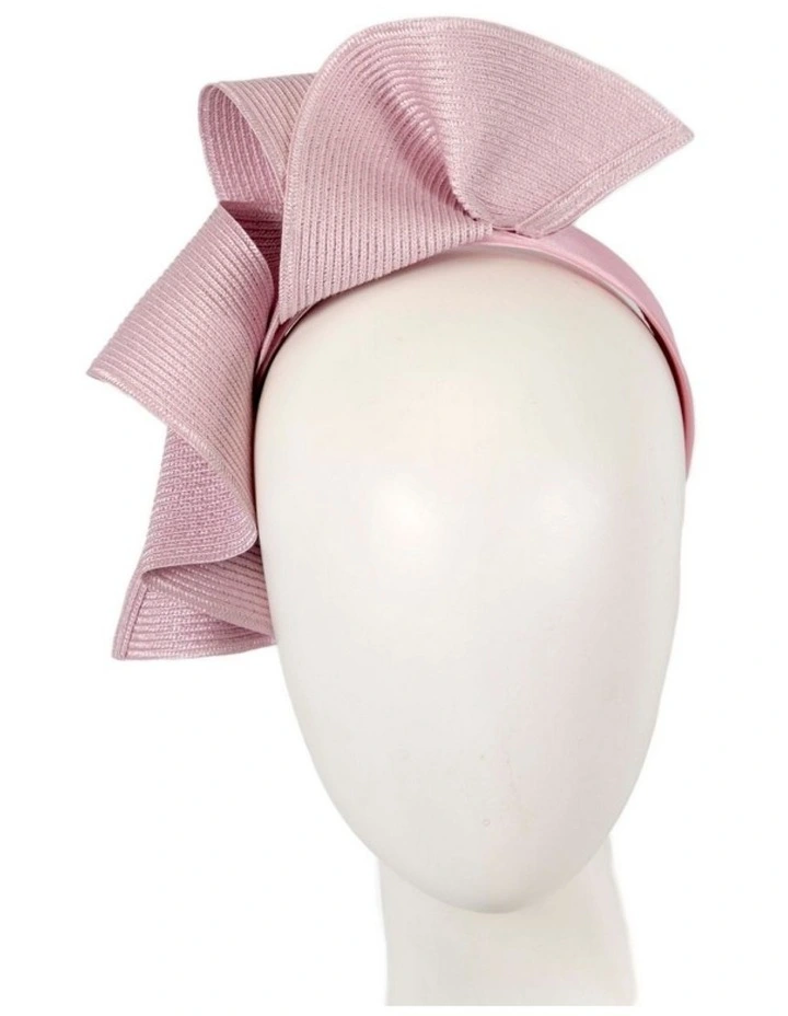 Max Alexander Large Dusty Pink Wave Fascinator MA955DP image 2