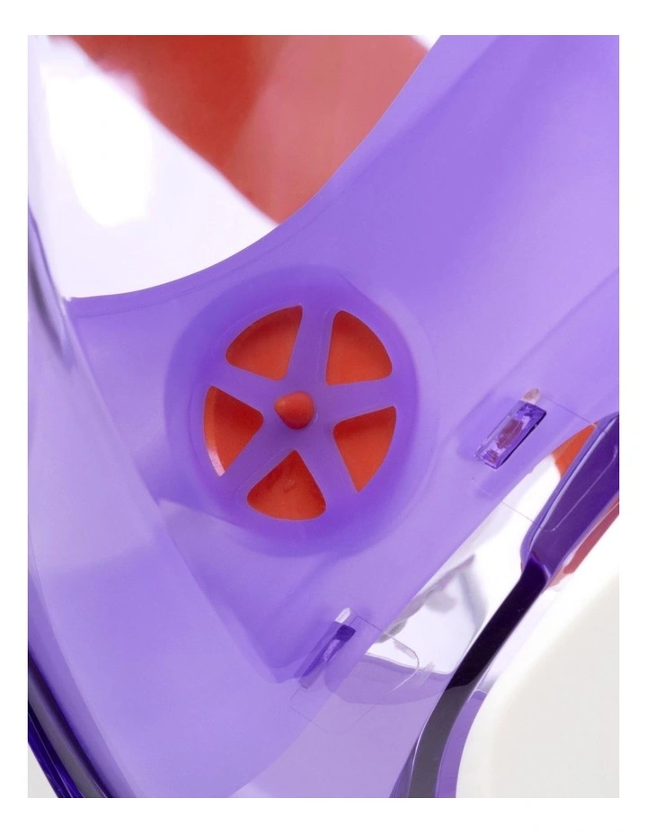 Kids Easybreath surface mask XS (6-10 years) WITH BAG.PURPLE tinted lens image 7