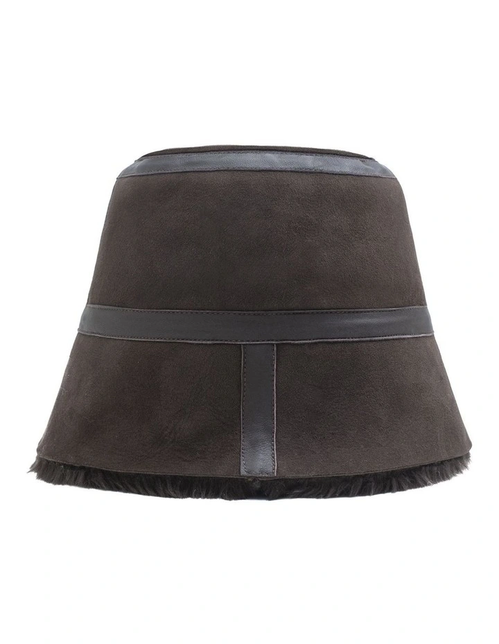 Australian Shepherd UGG Fluffy Bucket Patchwork Hat image 2