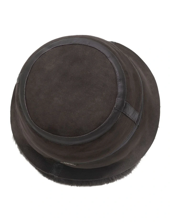 Australian Shepherd UGG Fluffy Bucket Patchwork Hat image 5
