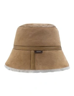 Australian Shepherd UGG Fluffy Bucket Patchwork Hat