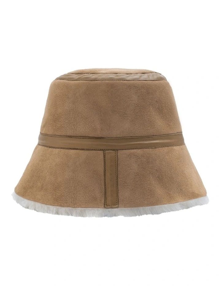 Australian Shepherd UGG Fluffy Bucket Patchwork Hat image 2