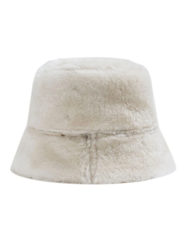 Australian Shepherd UGG Fluffy Bucket Patchwork Hat image 3