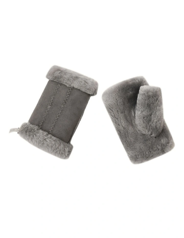 Australian Shepherd UGG Fluffy Fingerless Mittens image 2