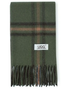 Australian Shepherd UGG Snovia 100% Wool Check Scarf