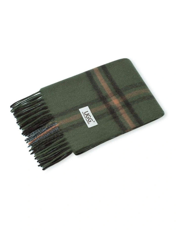 Australian Shepherd UGG Snovia 100% Wool Check Scarf image 4