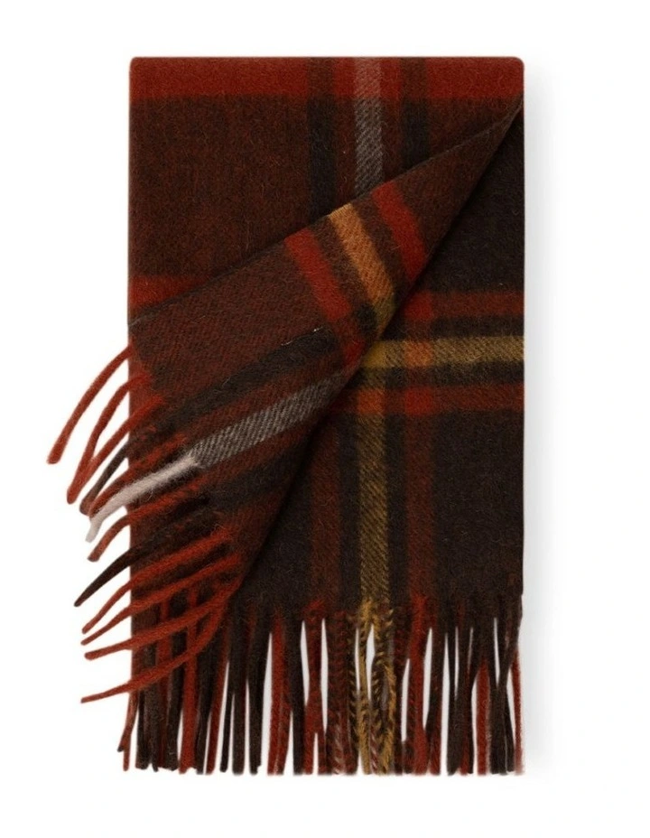 Australian Shepherd UGG Snovia 100% Wool Check Scarf image 2