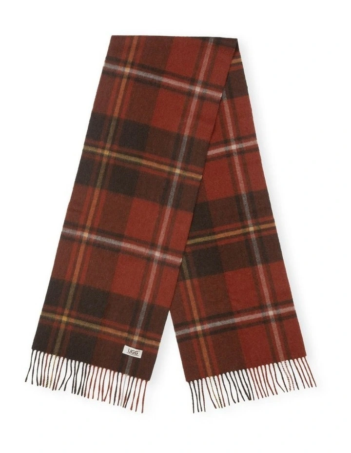 Australian Shepherd UGG Snovia 100% Wool Check Scarf image 3