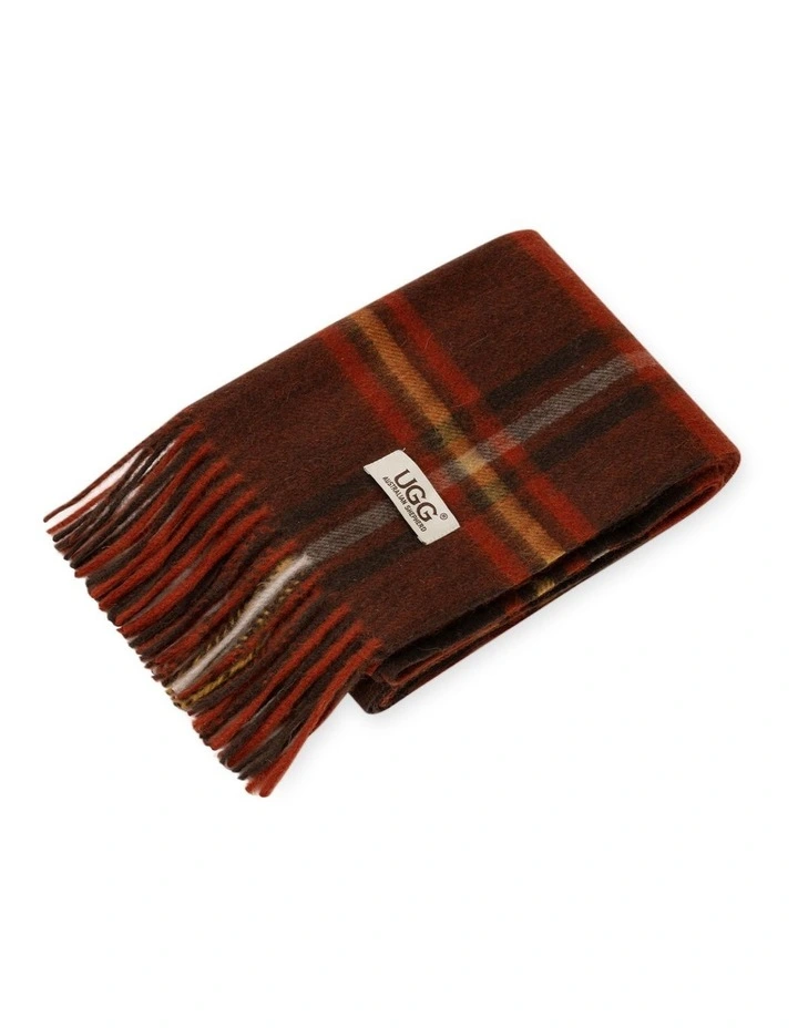 Australian Shepherd UGG Snovia 100% Wool Check Scarf image 4