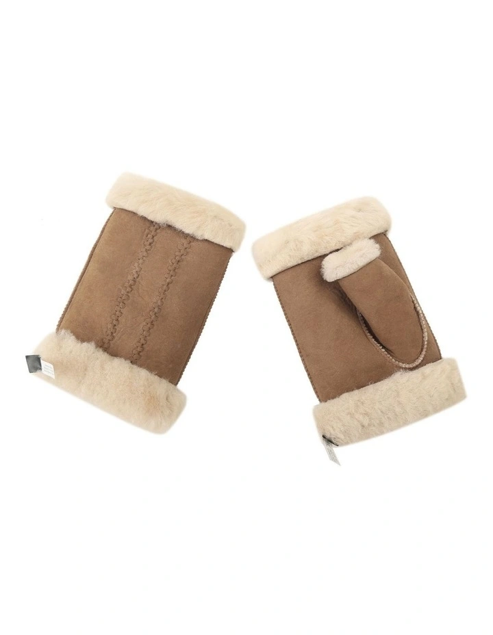 Australian Shepherd UGG Fluffy Fingerless Mittens image 1